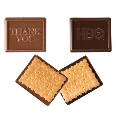 Custom Rectangle Shaped Chocolate Covered Cookie