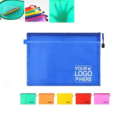 Custom Logo A4 Waterproof PVC Pouch 