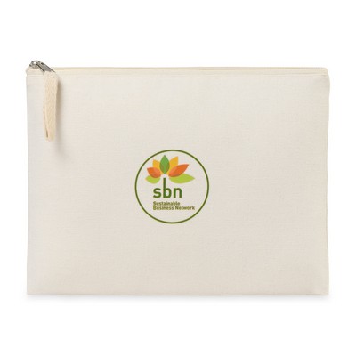 AWARE™ Recycled Cotton Zippered Pouch - Natural